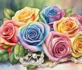Watercolour Roses AI Image from www.free-ai-images.com. Right-click and choose Save Image As to download this image safely for free.