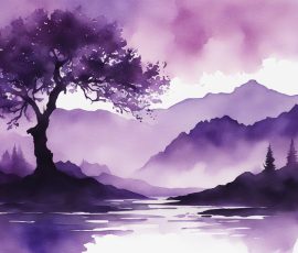 Watercolour Silhouette Landscape AI Image from www.free-ai-images.com. Right-click and choose Save Image As to download this image safely for free.