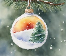 Watercolour Christmas AI Image from www.free-ai-images.com. Right-click and choose Save Image As to download this image safely for free.