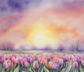 Watercolour Tulips AI Image from www.free-ai-images.com. Right-click and choose Save Image As to download this image safely for free.
