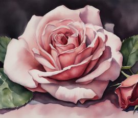 Watercolour Roses AI Image from www.free-ai-images.com. Right-click and choose Save Image As to download this image safely for free.