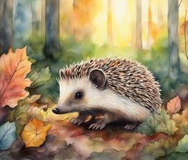 Watercolour Hedgehog AI Image from www.free-ai-images.com. Right-click and choose Save Image As to download this image safely for free.