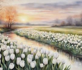 Watercolour Tulips AI Image from www.free-ai-images.com. Right-click and choose Save Image As to download this image safely for free.