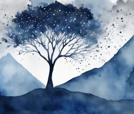 Watercolour Silhouette Landscape AI Image from www.free-ai-images.com. Right-click and choose Save Image As to download this image safely for free.