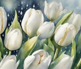 Watercolour Tulips AI Image from www.free-ai-images.com. Right-click and choose Save Image As to download this image safely for free.