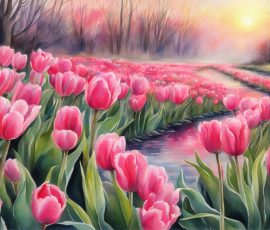 Watercolour Tulips AI Image from www.free-ai-images.com. Right-click and choose Save Image As to download this image safely for free.