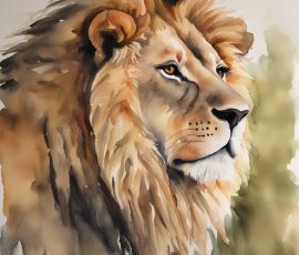 Watercolour Lions AI Image from www.free-ai-images.com. Right-click and choose Save Image As to download this image safely for free.