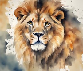 Watercolour Lions AI Image from www.free-ai-images.com. Right-click and choose Save Image As to download this image safely for free.