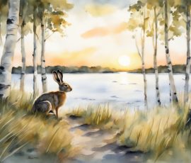 Watercolour Rabbits and Hares AI Image from www.free-ai-images.com. Right-click and choose Save Image As to download this image safely for free.