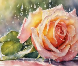 Watercolour Rose AI Image from www.free-ai-images.com. Right-click and choose Save Image As to download this image safely for free.