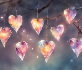 glowing crystal hearts hanging from tree, realistic watercolour
Negative prompt:
Steps: 20, Seed: 6579379307177822, Sampler: Euler, CFG scale: 7.5