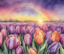 Watercolour Tulips AI Image from www.free-ai-images.com. Right-click and choose Save Image As to download this image safely for free.