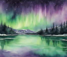 Aurora Landscape AI Image from www.free-ai-images.com. Right-click and choose Save Image As to download this image safely for free.
