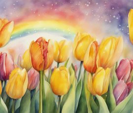 Watercolour Tulips AI Image from www.free-ai-images.com. Right-click and choose Save Image As to download this image safely for free.