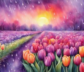 Watercolour Tulips AI Image from www.free-ai-images.com. Right-click and choose Save Image As to download this image safely for free.