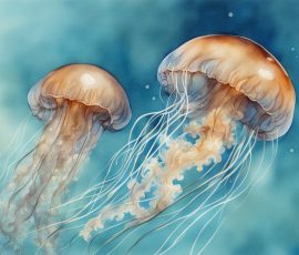 Watercolour Jellyfish AI Image from www.free-ai-images.com. Right-click and choose Save Image As to download this image safely for free.