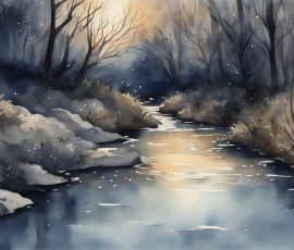 Watercolour Nature at Night AI Image from www.free-ai-images.com. Right-click and choose Save Image As to download this image safely for free.