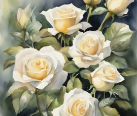Watercolour Roses AI Image from www.free-ai-images.com. Right-click and choose Save Image As to download this image safely for free.