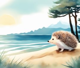 Watercolour Hedgehog AI Image from www.free-ai-images.com. Right-click and choose Save Image As to download this image safely for free.