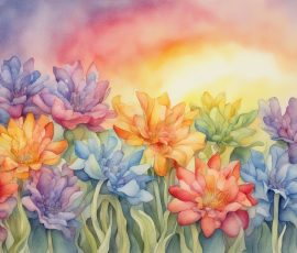 Watercolour Flowers AI Image from www.free-ai-images.com. Right-click and choose Save Image As to download this image safely for free.