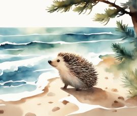 Watercolour Hedgehog AI Image from www.free-ai-images.com. Right-click and choose Save Image As to download this image safely for free.