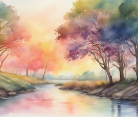 Watercolour Rivers and Lakes AI Image from www.free-ai-images.com. Right-click and choose Save Image As to download this image safely for free.