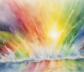 Watercolour Rainbows AI Image from www.free-ai-images.com. Right-click and choose Save Image As to download this image safely for free.