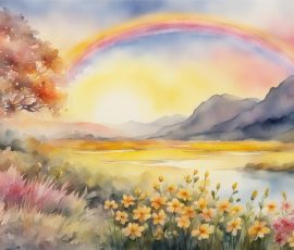 Watercolour Rainbows AI Image from www.free-ai-images.com. Right-click and choose Save Image As to download this image safely for free.