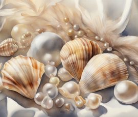 Watercolour Seashells AI Image from www.free-ai-images.com. Right-click and choose Save Image As to download this image safely for free.