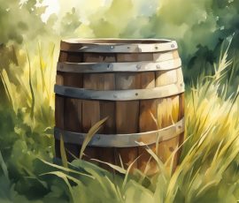 Watercolour Barrels and Coffins AI Image from www.free-ai-images.com. Right-click and choose Save Image As to download this image safely for free.