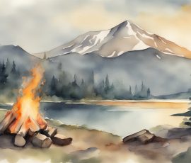 Watercolour Campfires AI Image from www.free-ai-images.com. Right-click and choose Save Image As to download this image safely for free.