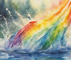 Watercolour Rainbows AI Image from www.free-ai-images.com. Right-click and choose Save Image As to download this image safely for free.