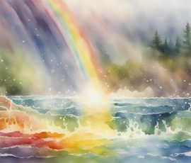 Watercolour Rainbows AI Image from www.free-ai-images.com. Right-click and choose Save Image As to download this image safely for free.