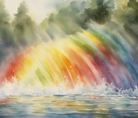 Watercolour Rainbows AI Image from www.free-ai-images.com. Right-click and choose Save Image As to download this image safely for free.