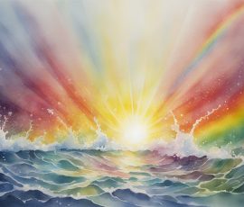 Watercolour Rainbows AI Image from www.free-ai-images.com. Right-click and choose Save Image As to download this image safely for free.