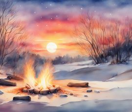 Watercolour Campfires AI Image from www.free-ai-images.com. Right-click and choose Save Image As to download this image safely for free.